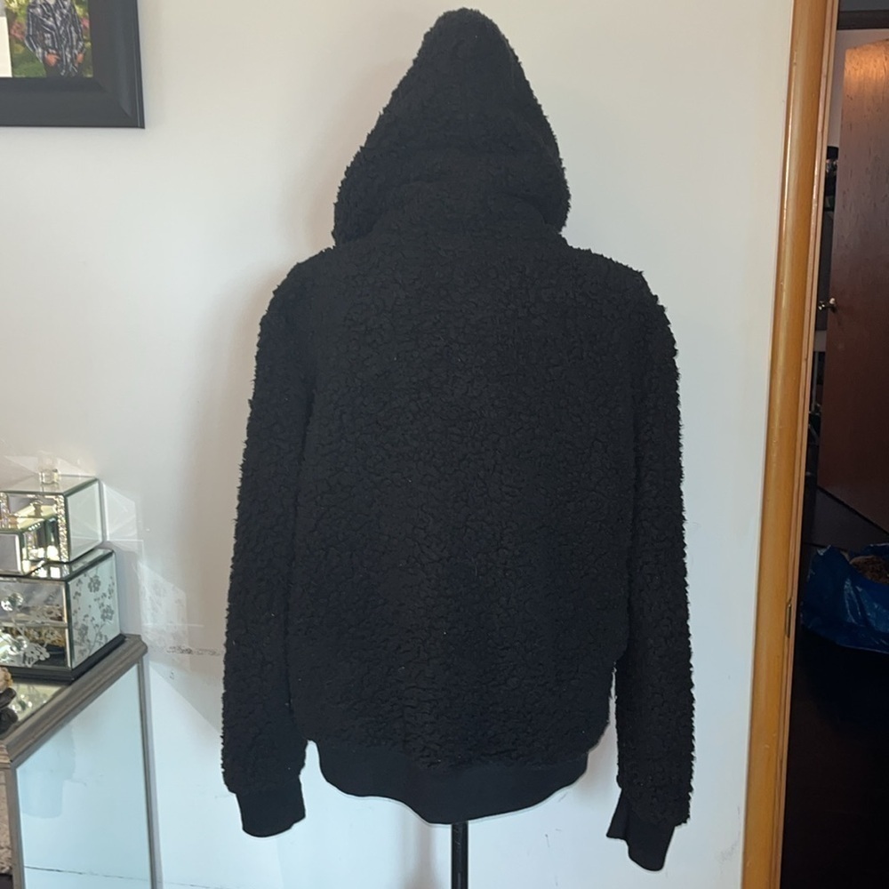 Marc New York Andrew Marc Women Black Zip Up Hoodie Large - Picture 5 of 9